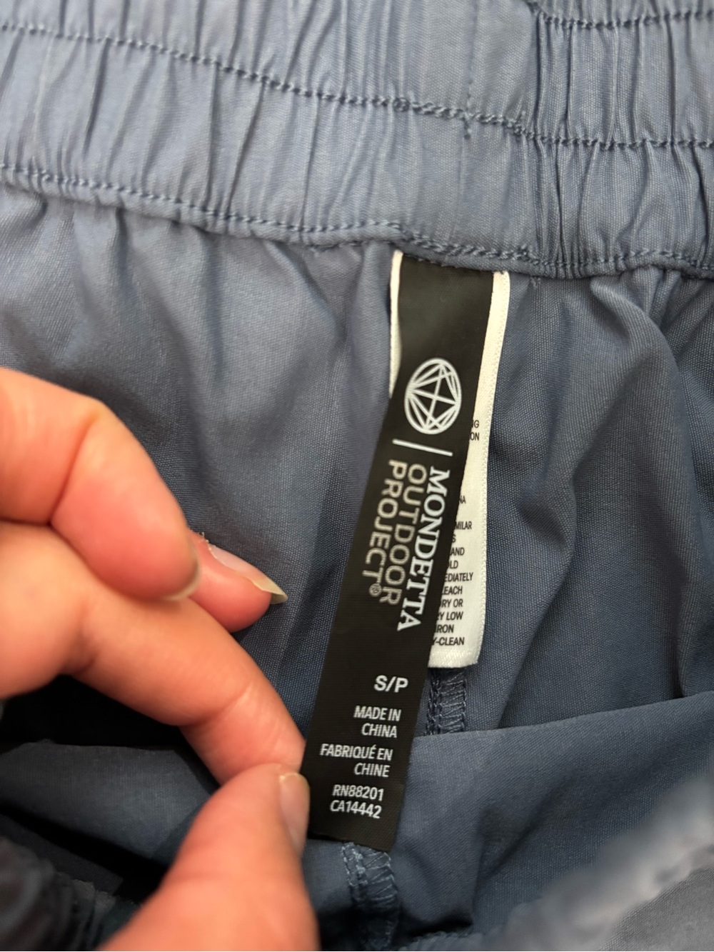 Mondetta Dark Blue Gray Elastic Waist Cargo Shorts Small - Picture 4 of 7